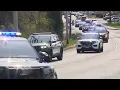Body of fallen Billerica officer brought to funeral home