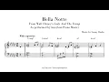 Bella Notte (This Is The Night) - kno Piano Music - Sheet music transcription