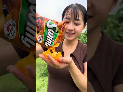 The quickest way to open a bag of chips #bushcraft #survival #shorts