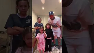 Chris Brown and his 3 kids