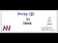 Java Tutorial for beginners Passing value by index in Array in java Manish Nain