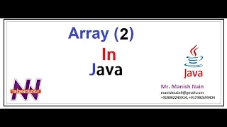 Java Tutorial for beginners Passing value by index in Array in java Manish Nain