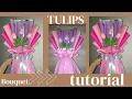 How to wrap 3 pcs Tulips Day Gift Ideal