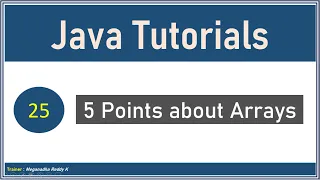 Java Tutorials Arrays - 5 Points to Know
