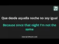 Bad Bunny - Efecto Lyrics English Translation - Dual Lyrics English and Spanish - Subtitles Lyrics
