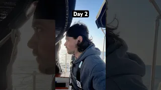 Day 2 sailing solo from Oregon to Hawaii with my cat.
