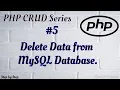 Delete Data from MySQL database using PHP