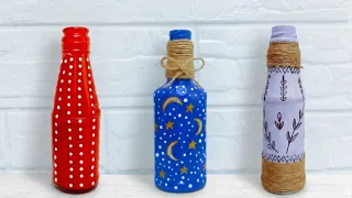 3 DIY - Waste Bottle Decoration Ideas - Bottle Craft - Reuse Ideas - Plastic Bottles Decoration Idea