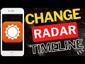 How to Change Radar Timeline in AccuWeather App