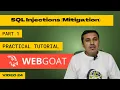 how to mitigate sql injection webgoat tutorial sql injection tutorial Cyber World Hindi