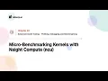 31 4 Micro-Benchmarking Kernels with Nsight Compute ncu