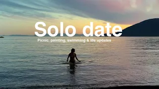 Taking myself on a date: picnic, painting, swimming & life updates