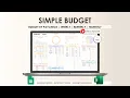 SIMPLE BUDGET TUTORIAL - BY PAYCHECK MONTHLY WEEKLY BIWEEKLY