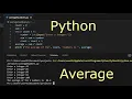 Python Count and Average Numbers Loop