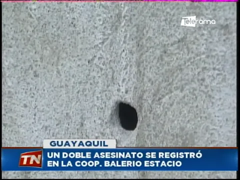 Un doble asesinado se registró en la Coop. Balerio Estadio