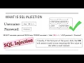 SQL injection tutorial
