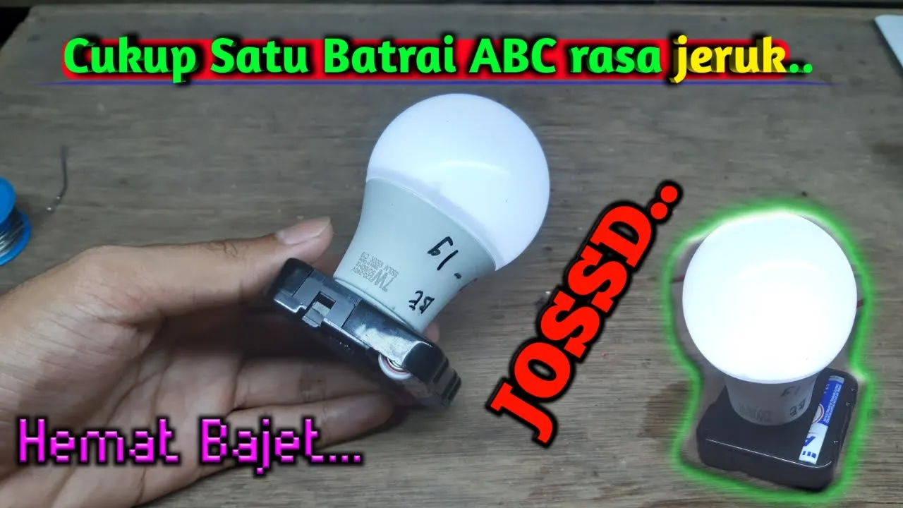 IDE KREATIF!!! CARA MEMBUAT LAMPU EMERGENCY