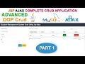 JSP AJAX OOP CRUD System Tutorial - Part 1 Step-by-Step Guide