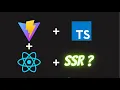 React js With SSR without Next js Out of the box No configs required