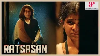 ratsasan movie super scene vishnu vishal saves trishala culprit escapes kaali venkat