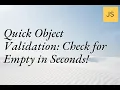 Quick Tip How to Check If an Object is Empty