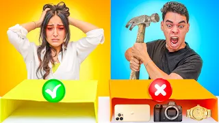 Don T Break The Wrong Box Challenge The Watch Laptop And Mywife S Makeup All Broke 