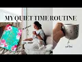 MY QUIET TIME ROUTINE Live study the bible with me devotional college christian