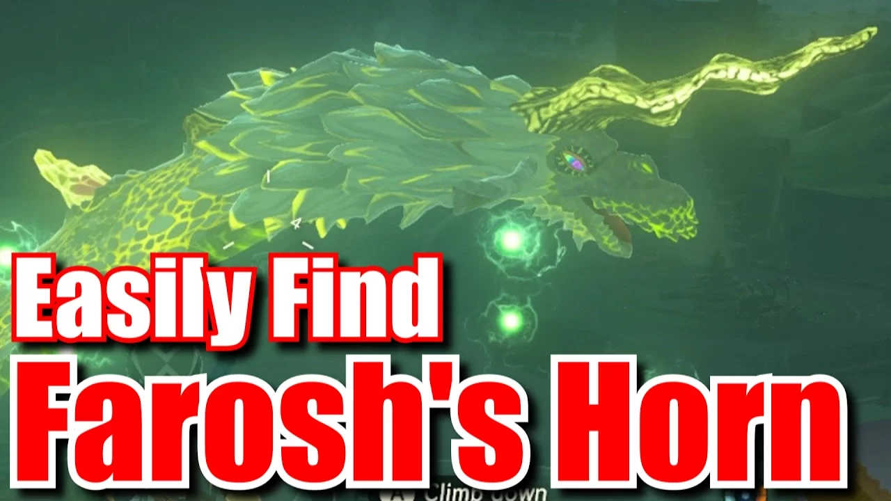 How To Get Shard of Farosh's Horn - Electric Dragon - Zelda Breath of the Wild Tips & Tricks