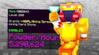 this max mining spread setup is basically cheating hypixel skyblock