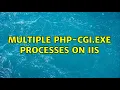 Multiple php-cgi exe processes on IIS 4 Solutions