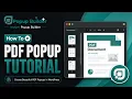 How to Create PDF Popups in WordPress Instant Popup Builder PDF Extension Tutorial