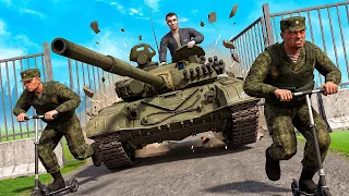 УГНАЛ ТАНК У ВОЕННЫХ - AMAZING RP