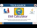 Live Demonstration of Online Offline EMI Calculator in Java Practice Projects TechRanch