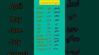 اشهر السنه الميلادية Shortsfeed Shortvideo English Learnenglish Shorts Short Shortsvideo 