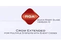 RGA 10 Quick Start Guide Chapter 4 3 Crow Extended for Multiple Systems with Event Codes