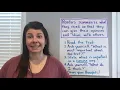 Readers Summarize to Share with Others - Language Arts Reading Grades 3