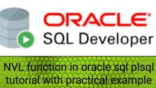NVL Function in oracle with example How to handle null values Oracle sql plsql tutorial