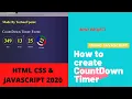 simple countdown timer in html css and JAVASCRIPT in hindi TECHNOTPOINT in js