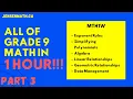 ALL OF GRADE 9 MATH IN 60 MINUTES exam review part 3