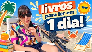 LIVROS PARA LER EM 1 DIA (OU 1 FERIADO!)