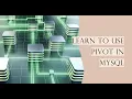 Using PIVOT in MySQL to transform data SQL Pivot table
