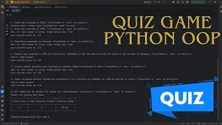 Python Quiz Game Using OOP and API