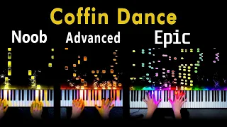 Download 5 Levels of Coffin Dance: Noob to Epic (Piano) MP3