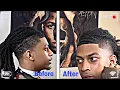 EASY MID-TAPER W DREADS STEP BY STEP TUTORIAL FOR BEGINNERS