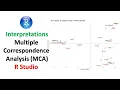 Interpretation of Multiple Correspondence Analysis MCA in R Explained with Visualization