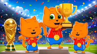 ¡GOL! LA GRAN FINAL - Familia de Gatos - Dibujos Animados Para Niños 4K