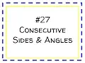 27 Consecutive Sides and Angles
