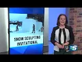 TV6 News Tonight - City of Hancock s inaugural Snow Sculpture Invitational now underway