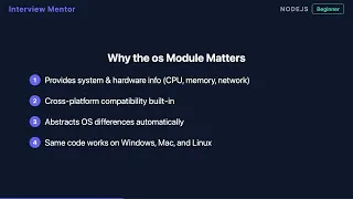 What Does the os Module Provide in Node js