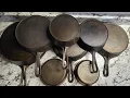 My 1922-24 Wagner Ware skillet collection